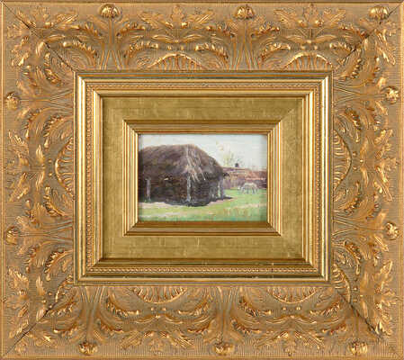 Левитан Исаак Ильич. Летний пейзаж с пасущейся лошадкой